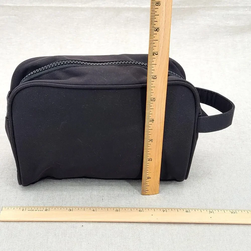 Prada Luna Rossa Ocean Pouch Charcoal Black Travel Toiletry Bag